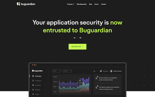 Buguardian Landing