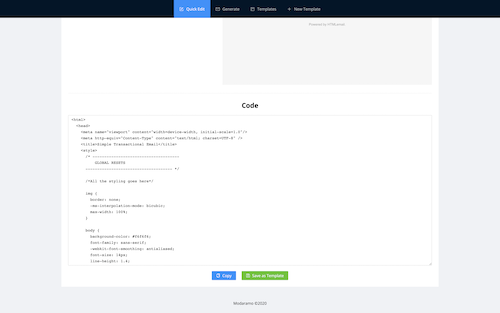 Email Template